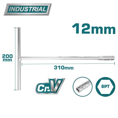 Ключ торцевой Т-образный 12 мм TOTAL THTSW1206