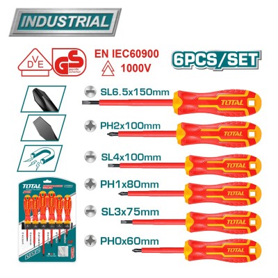 Набор отверток диэлектрических TOTAL THTIS566 (6 шт)
