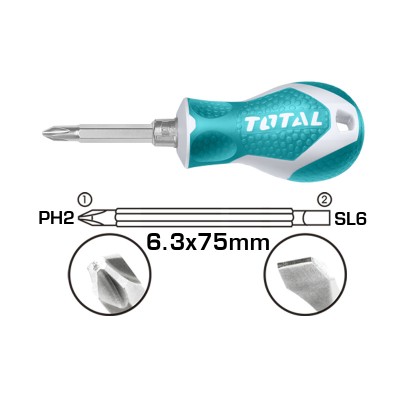 Отвертка 2 в 1 TOTAL THT250216