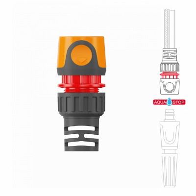 Коннектор для шланга с аквастопом 1/2 " - 5/8" DAEWOO DWC 2515