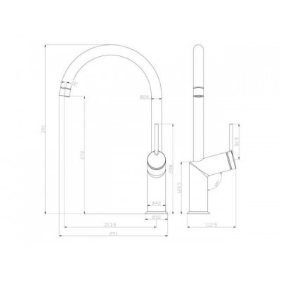 Смеситель для кухни (Lt) D35 LM3805C Lemark