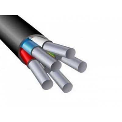Кабель АВВГ 5х6 (бухта 100м) Ч Поиск-1 (черный, ГОСТ 16442-80) (ПОИСК-1)
